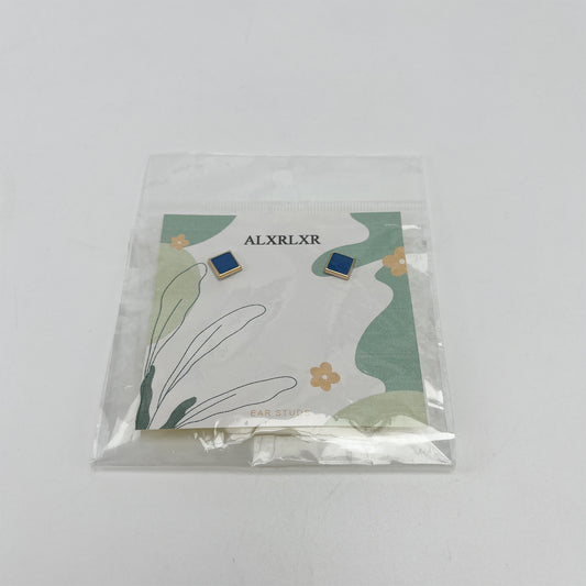 ALXRLXR   Ear studs , Pure Colors Square Button Earrings for Women Square Post Earrings Delicate Pierced Earrings